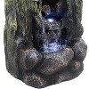Sunnydaze 28"H Electric Glass Reinforced Concrete Cavern of Mystery Outdoor Water Fountain with LED Light - image 4 of 4
