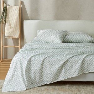 Patina Vie Floral Cotton Percale Vintage Printed Floral Sheet Set - 1 of 4