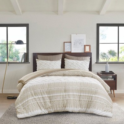 PAGED Full/Queen Comforter Set Chenille Tufting 3 Piece Bedding Set, Bed in a Bag with 1 Comforter and 2 Standard Shams for Bedroom