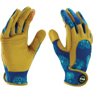 Miracle-Gro  Women's Leather Durable Comfort Landscaping Gloves, Medium/Large - 1 of 2