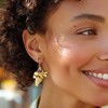 Ross-Simons Italian .40 ct. t.w. Amethyst Bead Grapevine Drop Earrings in 18kt Gold Over Sterling - 2 of 4