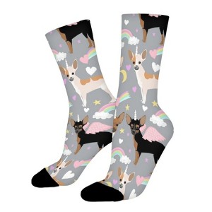 Chihuahua Dogs Women Printed Crew Socks Funny Funky Socks Soft Polyester Novelty Gifts for Artists Men - 1 of 1