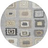 Gray Charcoal And Beige Geometric Washable Indoor Outdoor Area Rug - 4 of 4