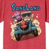 Sand Land Character Action Art Women's Red Heather Short Sleeve Tee - 2 of 3