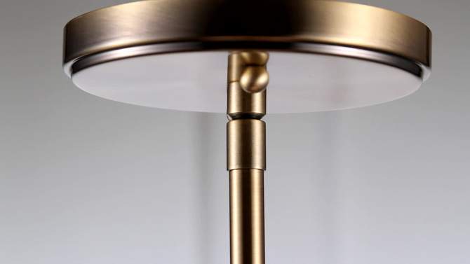9.5" Adjustable Metal/Glass Kurtz Drop Pendant (Includes Energy Efficient Light Bulb) - JONATHAN Y, 2 of 8, play video