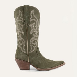 Buck & Brana Tessa Leather Cowgirl Boots - Stylish Western Footwear & Comfort tes9400 - 1 of 4