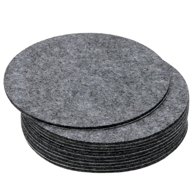 Unique Bargains Round Soft Adhesive Non-slip Anti-scratch Furniture Lamp Base Felt 10 Pcs