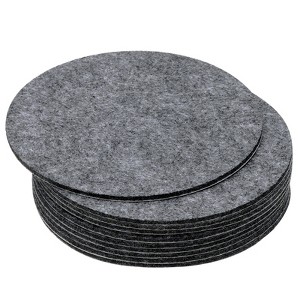 Unique Bargains Round Soft Adhesive Non-slip Anti-scratch Furniture Lamp Base Felt 10 Pcs - 1 of 4