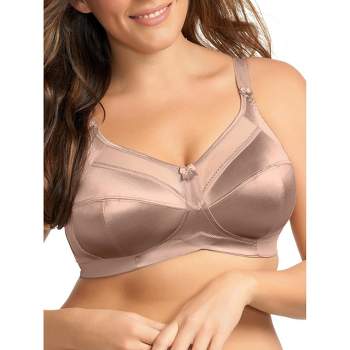 Curvy Couture Women's Plus Size Silky Smooth Micro Unlined Underwire Bra  Sweet Tea 44DD