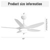 HOMLUX 48" Indoor Ceilig Fan W/Dimmable LED Light & Remote Control - 3 of 4