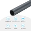Unique Bargains PVC Water Plumb DIY Crafts High Impact Rigid Round Pipes 8" Length - 3 of 4