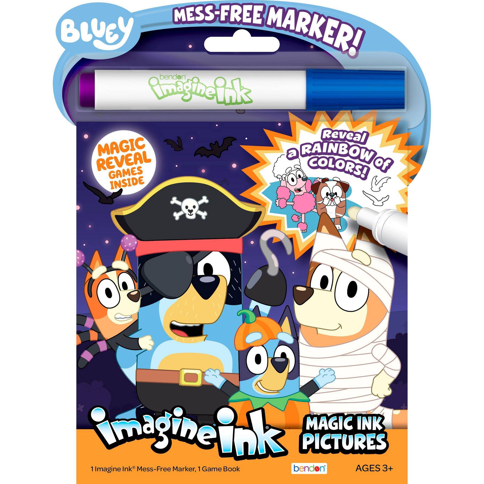 Bluey Halloween Imagine Ink Book