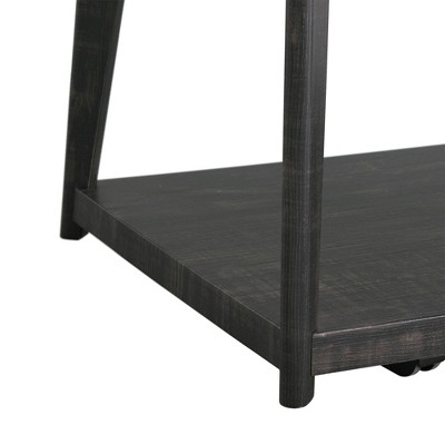 Rory Black Rubberwood Transitional 3-Piece Occasional Table Set