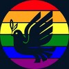 Design By CreativeHT Humans Dove Olive Branch Rainbow Pride By CreativeHT T-Shirt - 2 of 2