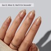 BTArtbox Press-On Nails -Double Gold -Short Almond - 32ct - 2 of 4