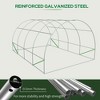 NicBex 20'x10'x7' Walk-in Tunnel Greenhouse with Roll-up Windows and Zippered Door, PE Cover for Growing Flowers, Herbs, Vegetables, Saplings, Green - 4 of 4