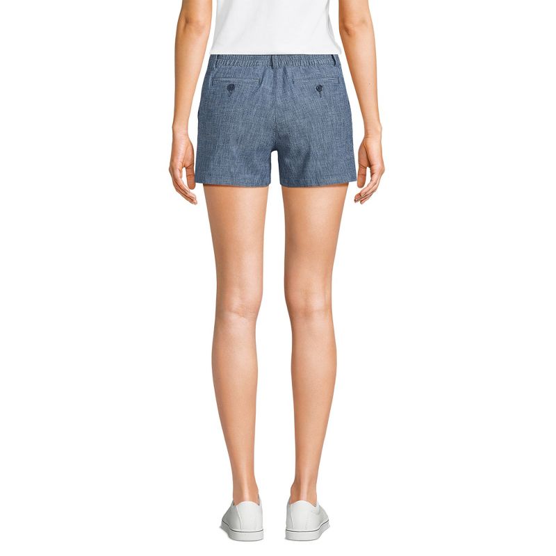 Lands' End Women's Elastic Back Classic 5" Chino Shorts, 2 of 5