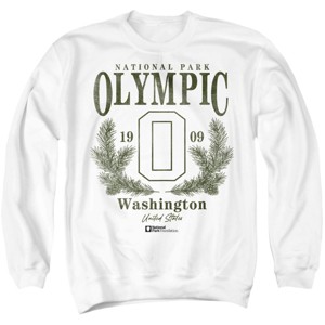 Men's Olympic National Park Pine Wreath Crewneck Sweatshirt - 1 of 4