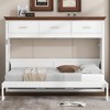 Twin Size Murphy Bed with 3 Drawers for Bedroom - 3 of 4