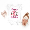 The Juniper Shop Berry 1st Birthday Flutter Sleeve Bodysuit - 2 of 4
