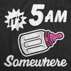 Its 5 AM Somewhere Baby Bodysuit Funny Sarcastic Milk Drinking Graphic Jumper For Infants - Crazy Dog Baby Bodysuit - 2 of 4