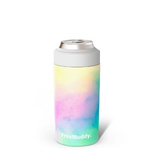 FrostBuddy Universal Buddy Insulated Can Cooler | Fits 12oz Cans, Slim Cans & Bottles | Stainless Steel Drink Holder - 1 of 4