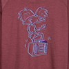 Women's - Hey Arnold! - 3D Arnold Lightweight French Terry Wide Neck Long Sleeve Shirt - 2 of 4