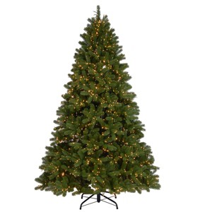 7.5' Prelit LED Downswept Douglas Fir Artificial Christmas Tree Multicolor Lights - National Tree Company - 1 of 4