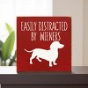 Slickblue Rustic Funny Dachshund Dog Quote Wood Sign, Solid Pine Wall or Shelf Decoration, 7x7 Inches, Multiple Colors - 3 of 3