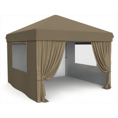 10 ft. x 10 ft. Pop Up Canopy Tent Outdoor Heavy Duty Instant Shelter with 4 Sidewalls for Events