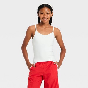 Girls' Super Soft Tank Top with Shelf Bra - art class™ - 1 of 3