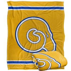 Albany State University Primary Logo Stripes Silky 50x60 Blanket, 1 Sided - 1 of 4