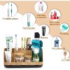 ATTOP Detachable 7 Slots Kids Toothbrush and Toothpaste Holde Drainage for Bathroom Accessories Organization Counter Vanity Storage, Wood - 4 of 4