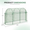 Aoodor Crop Cage Plant Protection Tent, Greenhouse Fruit Cage Netting Cover for Plants/Herbs/Fruit Garden, Yard, Lawn with Zipper - 2 of 4