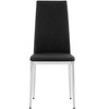 Maggift Dining Chair, Modern Dining Chair Set of Six for Kitchen with PU Material Seat, Living Room, Balcony, Black, 11.6" *15"*387.9" - 3 of 4