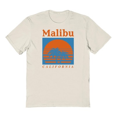 Rerun Island Men's Malibu 1 Short Sleeve Graphic Cotton T-Shirt
