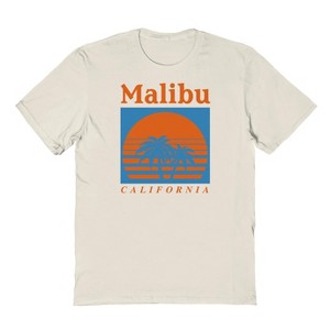 Rerun Island Men's Malibu 1 Short Sleeve Graphic Cotton T-Shirt - 1 of 2