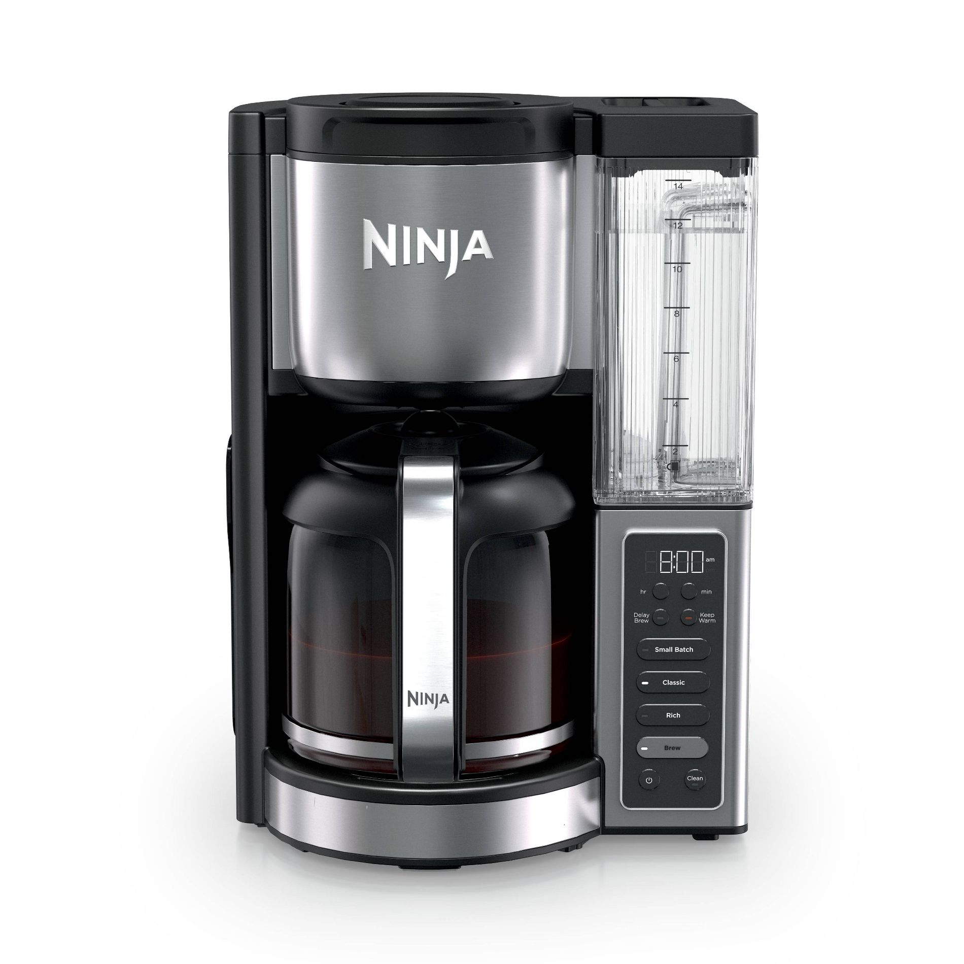 Ninja Fresh Brew Drip Coffee Maker 14 Cup Glass Carafe Stainless Steel CE451