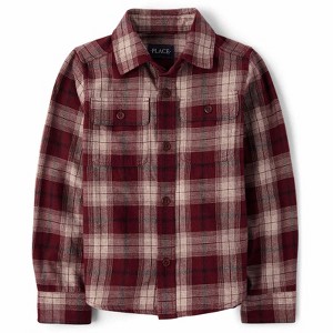 boys burgundy dress shirts Boys Premium Burgundy-Maroon Long Sleeves Dress Shirt with Matching Necktie and Pocket Square Set