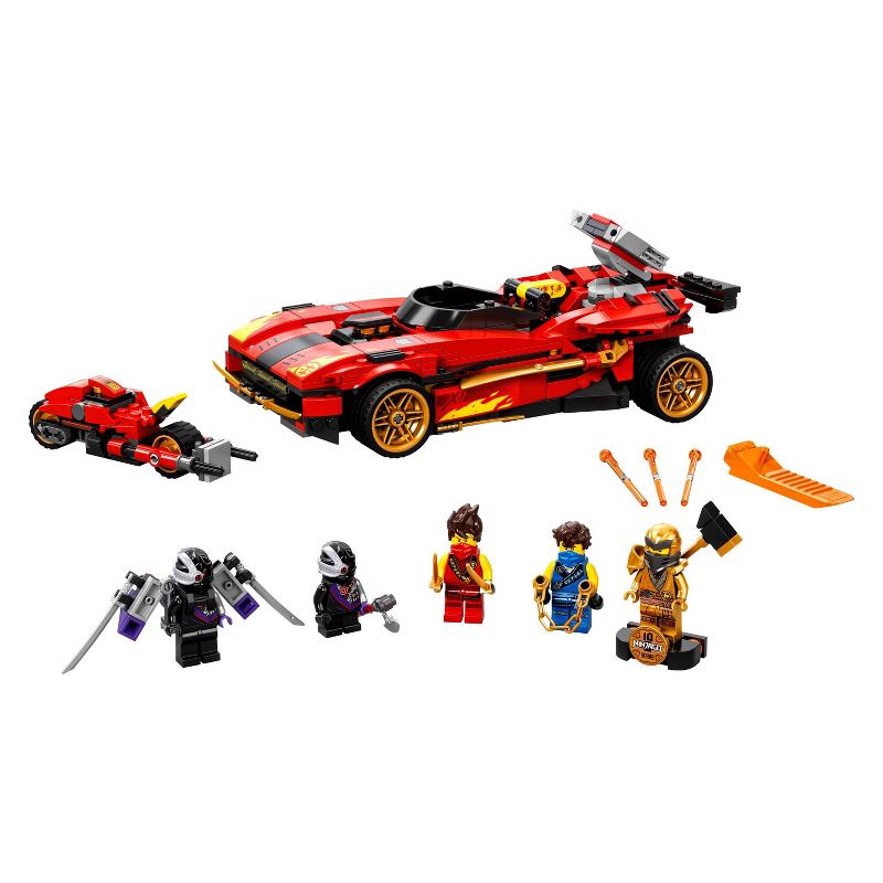 LEGO NINJAGO Legacy X-1 Ninja Charger; Set Includes Motorcycle and Collectible Minifigures 71737, 3 of 9