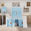 JUJABU Full Size Loft Bed with Slide Pink Tent and Tower - 3 of 4