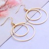 70pcs Round Beading Hoop Earring Findings, Open Bezel Pendant Frames for DIY Jewelry Making, Craft Metal Hoops for Embellishments - 4 of 4