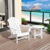 WestinTrends Dylan HDPE Outdoor Patio Adirondack Chair with Side Table (2-Piece Set) - 2 of 4