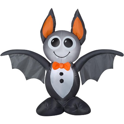 Gemmy Airblown Bat , 3.5 ft Tall, grey