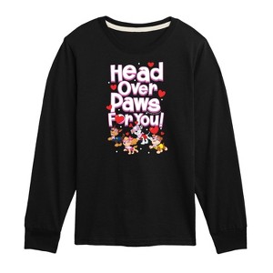 Boys' - Paw Patrol - Head Over Paws For You Long Sleeve Graphic T-Shirt - 1 of 4