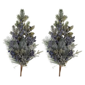 Melrose Blueberry Pine Spray (Set of 2) - 1 of 2