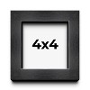 PosterPalooza | Square Shadow Box 1" Depth Grey Picture Frame - UV Acrylic, Backing, Hanging Hardware - 2 of 4