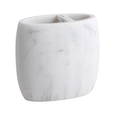 Legends Toothbrush Holder - Allure Home Creations: Resin Bathroom Organizer, Marble Effect, Holds Multiple Brushes