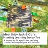 Baby Jack The Learning Lovey Hunting Camouflage Blaze Orange Tag Crinkle Square Toy 8" x 8" - 2 of 4
