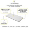 BreathableBaby All-in-One Fitted Sheet & Waterproof Cover, For 36" x 18" Cradle Mattress (2-Pack), Gray - 3 of 4